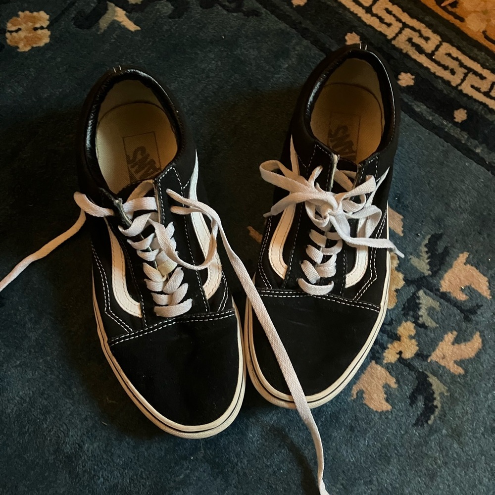 Vans Black and White Old Skool Sneakers